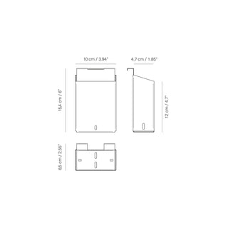 Veark - RS-C10 Rack Container (Stainless Steel)