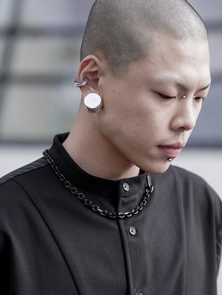 Drilling Lab - Framework Necklace|FR-N01|Rough Black - KOHEZI