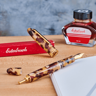 Esterbrook - Fountain Pen Estie Tortoise Button Piston (Regular) - KOHEZI
