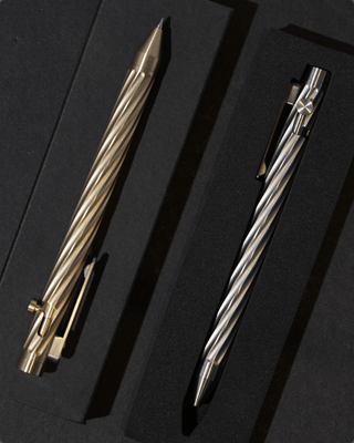 Inventery - Bolt Action Pen v.03 Twister (Zirconium) - KOHEZI