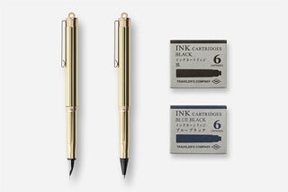 TRAVELER'S COMPANY - Fountain / Rollerball Pen Ink Cartridges (Blue Black) - KOHEZI