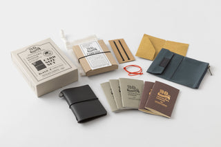 TRAVELER'S COMPANY - TRAVELER'S notebook Card Size 20th Anniversary Set (Black) - KOHEZI