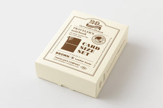 TRAVELER'S COMPANY - TRAVELER'S notebook Card Size 20th Anniversary Set (Brown) - KOHEZI
