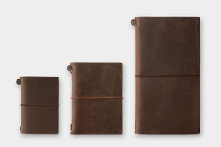 TRAVELER'S COMPANY - TRAVELER'S notebook Card Size 20th Anniversary Set (Brown) - KOHEZI