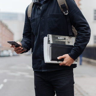 Wingback - Refillable Notebook (Charcoal) - KOHEZI