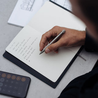 Wingback - Refillable Notebook (Charcoal) - KOHEZI