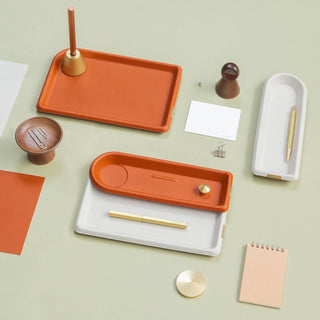 YSTUDIO - Classic Reflect Eco Leather Tray (L/S) - KOHEZI
