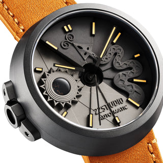22STUDIO - 4D Concrete Watch Automatic 45mm Snake Edition Night - KOHEZI