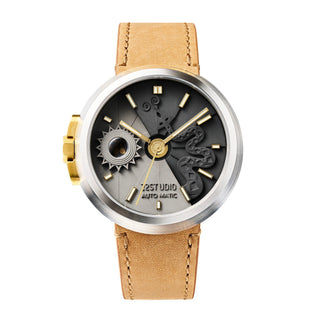 22STUDIO - 4D Concrete Watch Automatic 45mm Snake Edition Twilight - KOHEZI