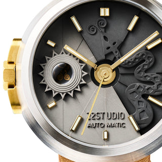 22STUDIO - 4D Concrete Watch Automatic 45mm Snake Edition Twilight - KOHEZI