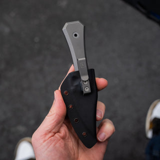 Big Idea Design - AUX MFG Ti Pocket Bowie Fixed Blade - KOHEZI
