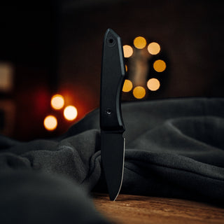 Big Idea Design - Blackout Cerakote Ti Lookout Fixed Blade - KOHEZI