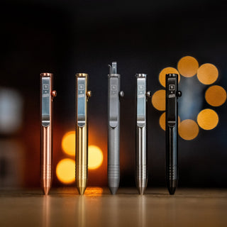Big Idea Design - The Lil Sancho Bolt Action Pen, built-in tweezers and a toothpick! - KOHEZI