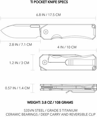 Big Idea Design - Ti Pocket Knife - KOHEZI