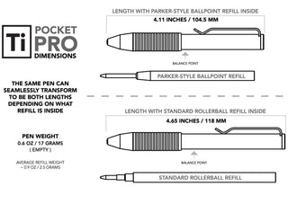 Big Idea Design - Ti Pocket Pro (The Auto Adjusting EDC Pen) - KOHEZI