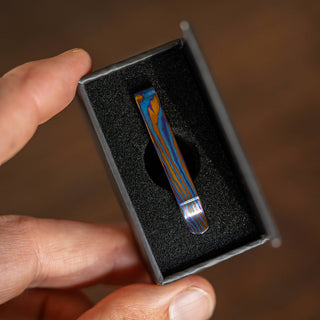 Big Idea Design - Titanium Damascus CNC Milled Pocket Clip - KOHEZI