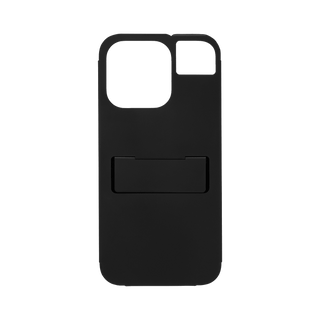 Claustrum - Flap Iphone Case + Stand (Black Matte Finish) - KOHEZI