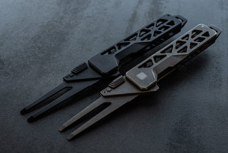 Exceed Designs - TiRant ULTRA HotSwap™ 1.5MM Premium Titanium Golf Divot Tool (Jet - Black PVD 6AL - 4V Titanium) - KOHEZI