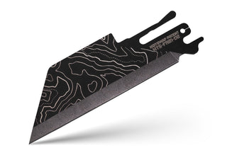 Exceed Designs - TiRant ULTRA HotSwap™ Blade Replacement (Jet - Black Cascadia Laser Engraved D2 Tempered HRC 60+) - KOHEZI