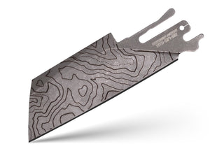 Exceed Designs - TiRant ULTRA HotSwap™ Blade Replacement (Stonewashed Cascadia Laser Engraved D2 Tempered HRC 60+) - KOHEZI