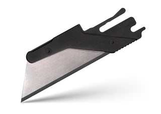 Exceed Designs - TiRant ULTRA HotSwap™ RAZOR Blade Holder W/Full - Edge Usability (Jet - Black 6AL - 4V Titanium) W/Milled Flat Choil Jimping (Copy) - KOHEZI