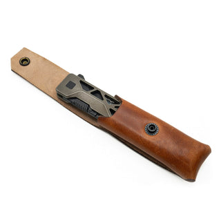 Exceed Designs - TiRant ULTRA Real Horween Leather Sheath (100% USA - MADE) - KOHEZI