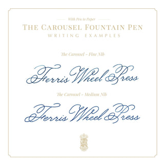 Ferris Wheel Press - Aluminum Carousel Fountain Pen (Plaited Gold Tress) - KOHEZI