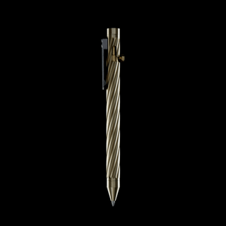 Inventery - Bolt Action Pen v.03 Twister (Brass) - KOHEZI
