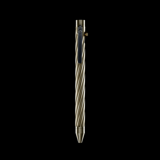 Inventery - Bolt Action Pen v.03 Twister (Brass) - KOHEZI