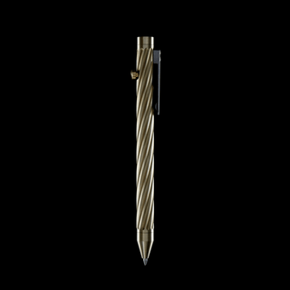 Inventery - Bolt Action Pen v.03 Twister (Brass) - KOHEZI