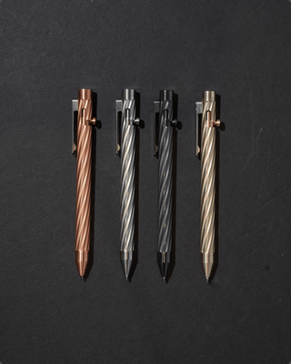 Inventery - Bolt Action Pen v.03 Twister (Zirconium) - KOHEZI