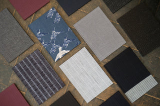 Kakimori - A5 notebook (Y. & SONS/Katakai Shibori Stripe) - KOHEZI