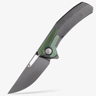 Tactile Knife Co. - Archer Inlay (Textured Titanium Green Anodized) - KOHEZI