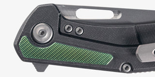 Tactile Knife Co. - Archer Inlay (Textured Titanium Green Anodized) - KOHEZI