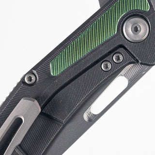 Tactile Knife Co. - Archer Inlay (Textured Titanium Green Anodized) - KOHEZI