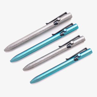 Tactile Turn - Crystallized Titanium Bolt Action Pen - KOHEZI