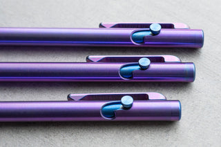 Tactile Turn - Dual Tone Ano Slim Bolt Action Pens - KOHEZI