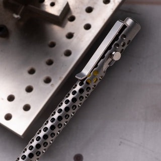 Tactile Turn - Skeletonized Titanium Bolt Action Pen - KOHEZI