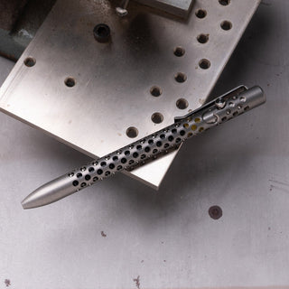 Tactile Turn - Skeletonized Titanium Bolt Action Pen - KOHEZI