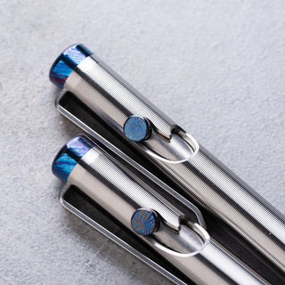 Tactile Turn - Titanium Damascus Bolt Action Pen - KOHEZI