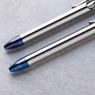 Tactile Turn - Titanium Damascus Bolt Action Pen - KOHEZI