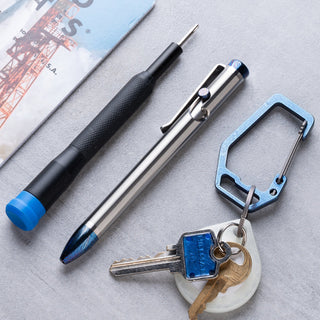 Tactile Turn - Titanium Damascus Bolt Action Pen - KOHEZI