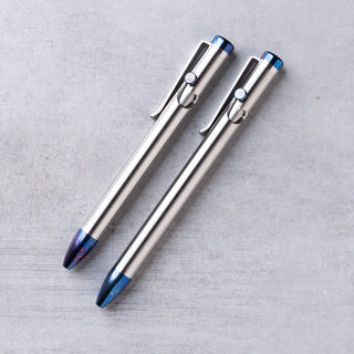 Tactile Turn - Titanium Damascus Bolt Action Pen - KOHEZI