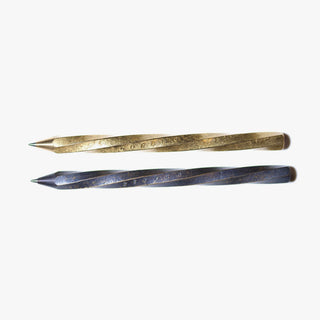 Tetzbo - Twisted Ballpoint Pen (Brass) - KOHEZI