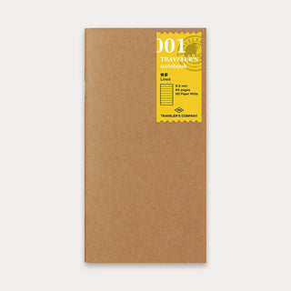 TRAVELER'S COMPANY - 001 Lined Refill TRAVELER'S notebook - KOHEZI