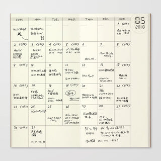 TRAVELER'S COMPANY - 017 Free Diary (Monthly Refill) TRAVELER'S notebook - KOHEZI