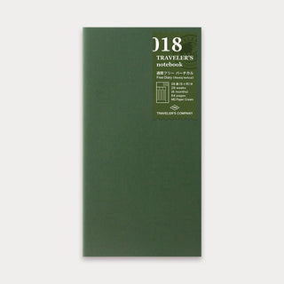 TRAVELER'S COMPANY - 018 Free Diary Weekly Vertical Refill TRAVELER'S notebook - KOHEZI