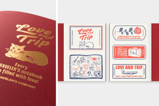 TRAVELER'S COMPANY - TRAVELER'S notebook Passport Size Refill (Love And Trip Red) - KOHEZI