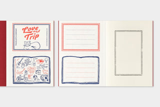 TRAVELER'S COMPANY - TRAVELER'S notebook Passport Size Refill (Love And Trip Red) - KOHEZI