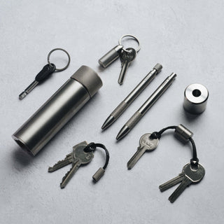 Wingback - 100ml Hip Flask (Titanium) - KOHEZI